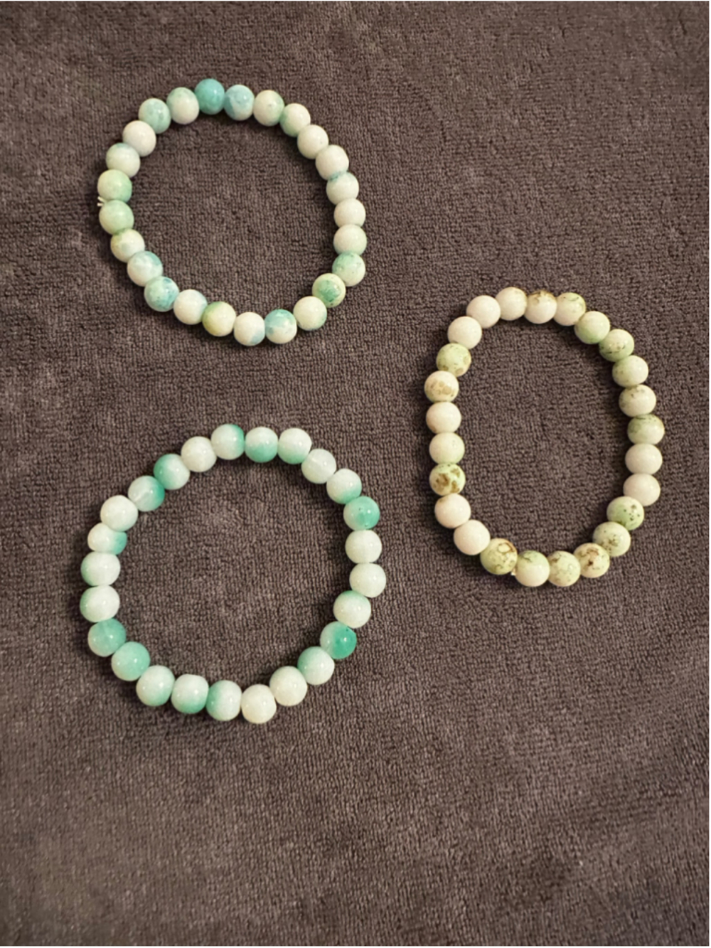 Unbranded Beaded Bracelet Trio Multi-color Set 22